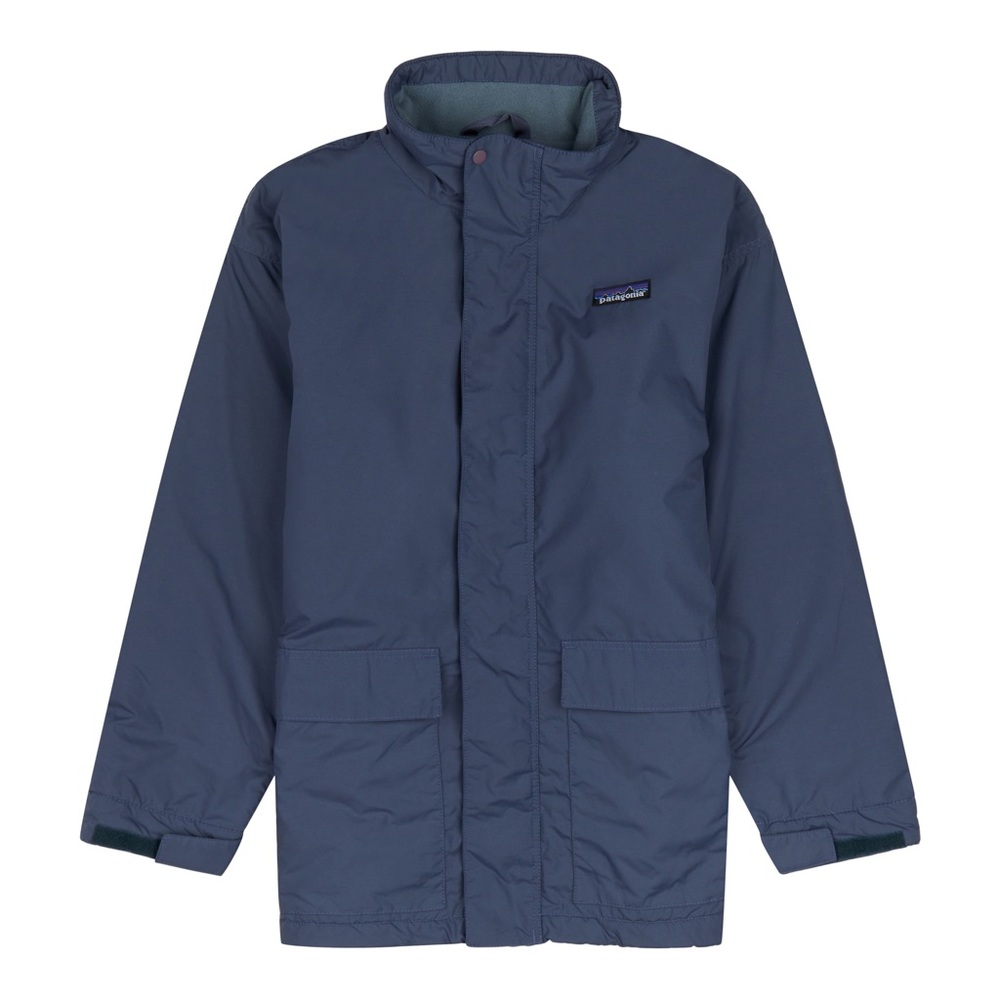 Vintage Patagonia Shelled Synchilla Slate Blue Jacket Size Kids XL 14 US Made